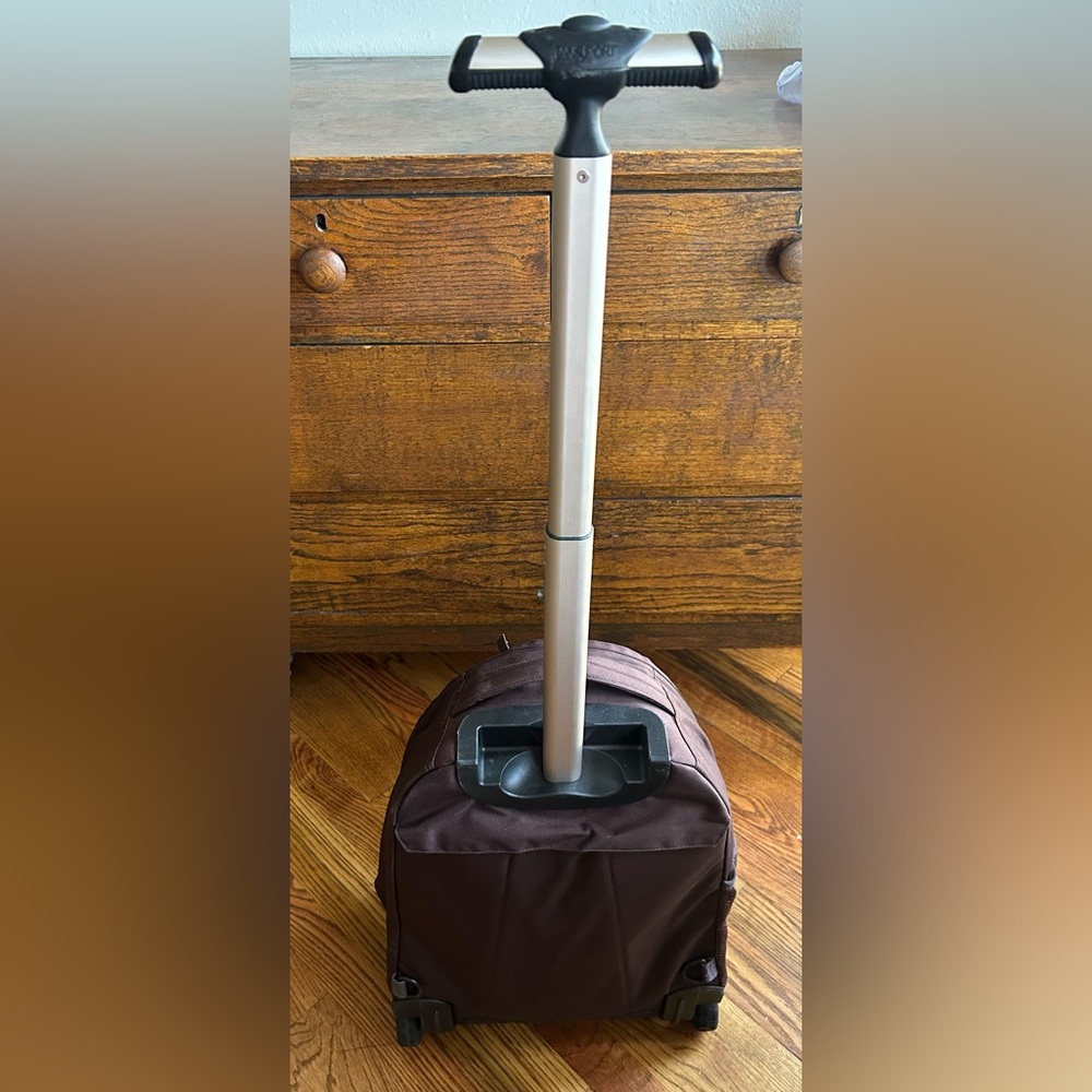 JanSport Driver 8 Rolling Backpack Academia Collegiate Travel Hiking Brown - Picture 8 of 15